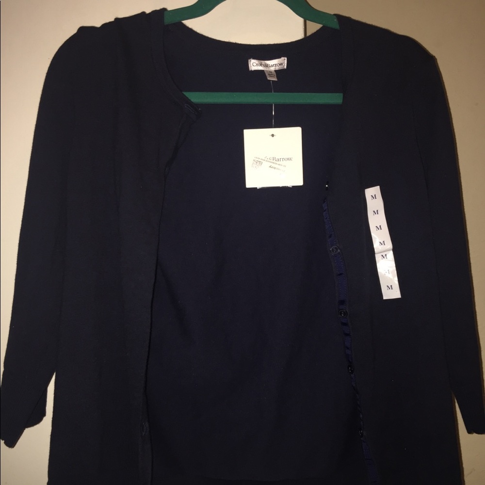 Blue cardigan